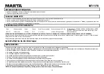 Preview for 10 page of Marta MT-1178 User Manual