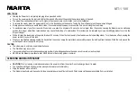 Preview for 7 page of Marta MT-1180 User Manual