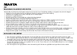 Предварительный просмотр 9 страницы Marta MT-1180 User Manual