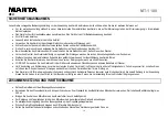 Preview for 14 page of Marta MT-1180 User Manual