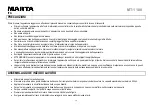 Предварительный просмотр 16 страницы Marta MT-1180 User Manual