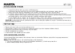 Предварительный просмотр 5 страницы Marta MT-1351 User Manual