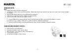Preview for 14 page of Marta MT-1351 User Manual