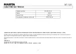 Предварительный просмотр 27 страницы Marta MT-1351 User Manual