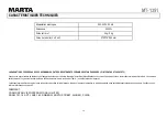 Preview for 29 page of Marta MT-1351 User Manual