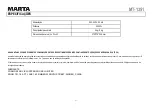 Preview for 31 page of Marta MT-1351 User Manual