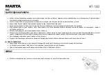 Preview for 16 page of Marta MT-1352 User Manual