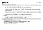 Preview for 28 page of Marta MT-1352 User Manual