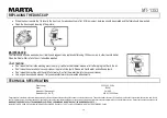 Preview for 10 page of Marta MT-1353 User Manual
