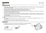 Preview for 11 page of Marta MT-1353 User Manual