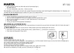 Preview for 15 page of Marta MT-1353 User Manual