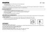 Preview for 15 page of Marta MT-1360 User Manual