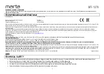 Предварительный просмотр 5 страницы Marta MT-1379 User Manual