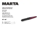 Предварительный просмотр 1 страницы Marta MT-1467 User Manual