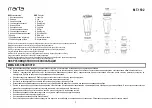 Preview for 2 page of Marta MT-1592 User Manual