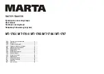 Preview for 1 page of Marta MT-1703 User Manual