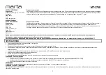 Preview for 5 page of Marta MT-1758 User Manual