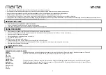 Preview for 7 page of Marta MT-1758 User Manual