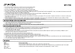 Preview for 3 page of Marta MT-1759 User Manual