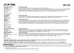 Preview for 4 page of Marta MT-1759 User Manual