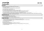 Preview for 6 page of Marta MT-1759 User Manual