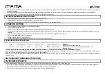 Preview for 9 page of Marta MT-1759 User Manual