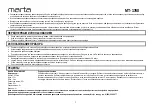 Preview for 3 page of Marta MT-1760 User Manual