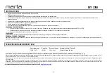 Preview for 4 page of Marta MT-1760 User Manual