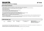 Предварительный просмотр 22 страницы Marta MT-1998 User Manual