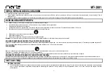 Preview for 4 page of Marta MT-2001 User Manual