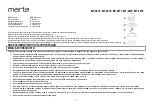 Preview for 2 page of Marta MT-2015 User Manual