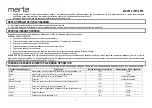 Preview for 3 page of Marta MT-2074 User Manual