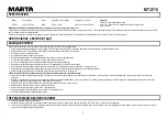 Предварительный просмотр 5 страницы Marta MT-2115 User Manual