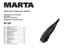 Предварительный просмотр 1 страницы Marta MT-2207 User Manual