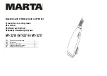 Preview for 1 page of Marta MT-2215 User Manual