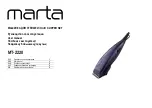 Preview for 1 page of Marta MT-2220 User Manual