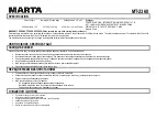 Preview for 5 page of Marta MT-2360 User Manual