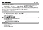 Предварительный просмотр 7 страницы Marta MT-2360 User Manual