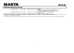 Preview for 8 page of Marta MT-2360 User Manual
