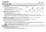Preview for 4 page of Marta MT-2379 User Manual