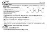 Предварительный просмотр 4 страницы Marta MT-2379 User Manual