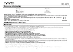 Preview for 8 page of Marta MT-2379 User Manual