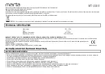 Preview for 8 page of Marta MT-2380 User Manual