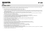 Предварительный просмотр 7 страницы Marta MT-2668 User Manual