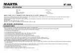 Предварительный просмотр 10 страницы Marta MT-2668 User Manual