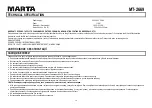 Preview for 10 page of Marta MT-2669 User Manual