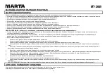 Preview for 12 page of Marta MT-2669 User Manual