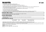 Preview for 17 page of Marta MT-2669 User Manual