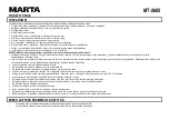 Preview for 25 page of Marta MT-2685 User Manual