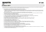 Preview for 6 page of Marta MT-2686 User Manual